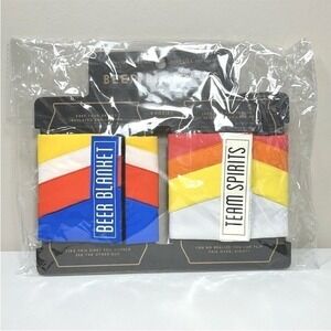 Beer Blanket Insulator Puffyvest By Brass Monkey Retro Set Of 2 NEW